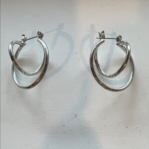 Elegant Silver Hoop Earrings